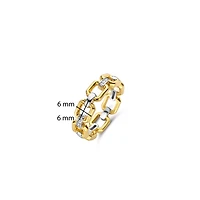Classic Edge Rectangle Link Ring