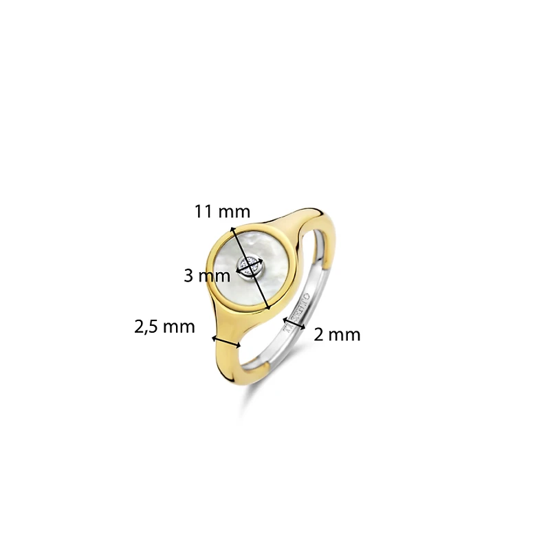 Celestial Mother Pearl Round Ring