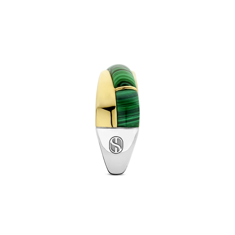 Crossover Malachite Ring