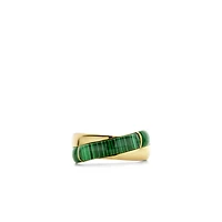 Crossover Malachite Ring