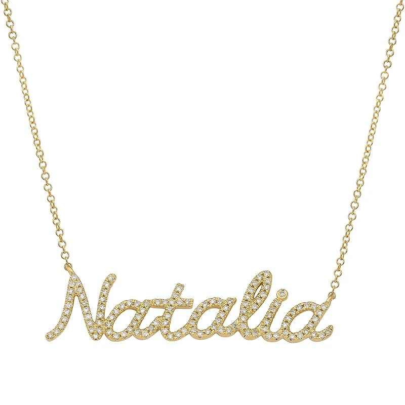 Custom Diamond Name Necklace