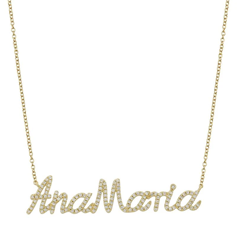 Custom Diamond Name Necklace