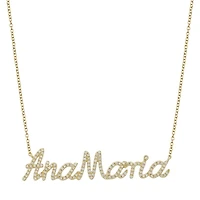 Custom Diamond Name Necklace