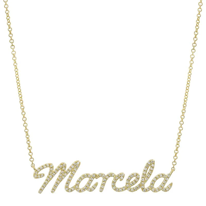 Custom Diamond Name Necklace