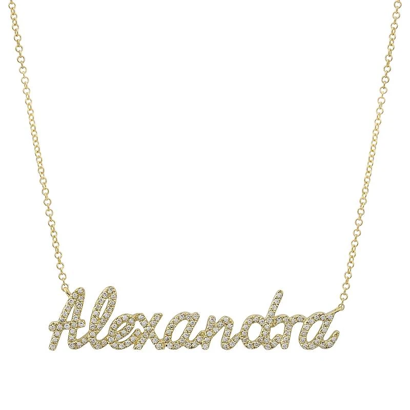 Custom Diamond Name Necklace
