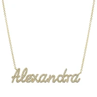 Custom Diamond Name Necklace