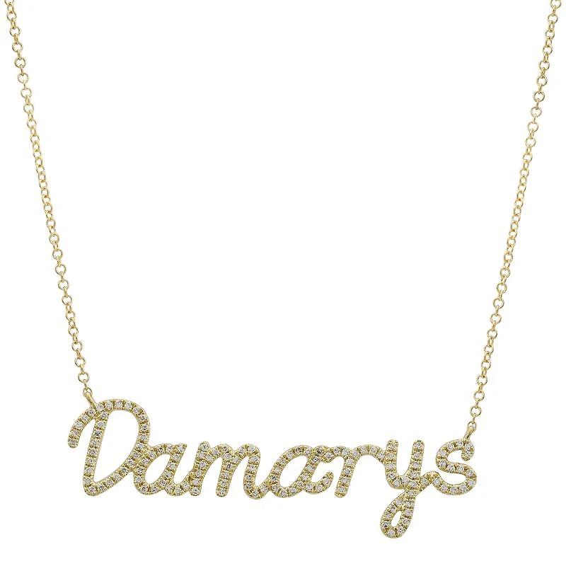 Custom Diamond Name Necklace