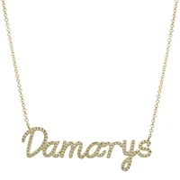 Custom Diamond Name Necklace