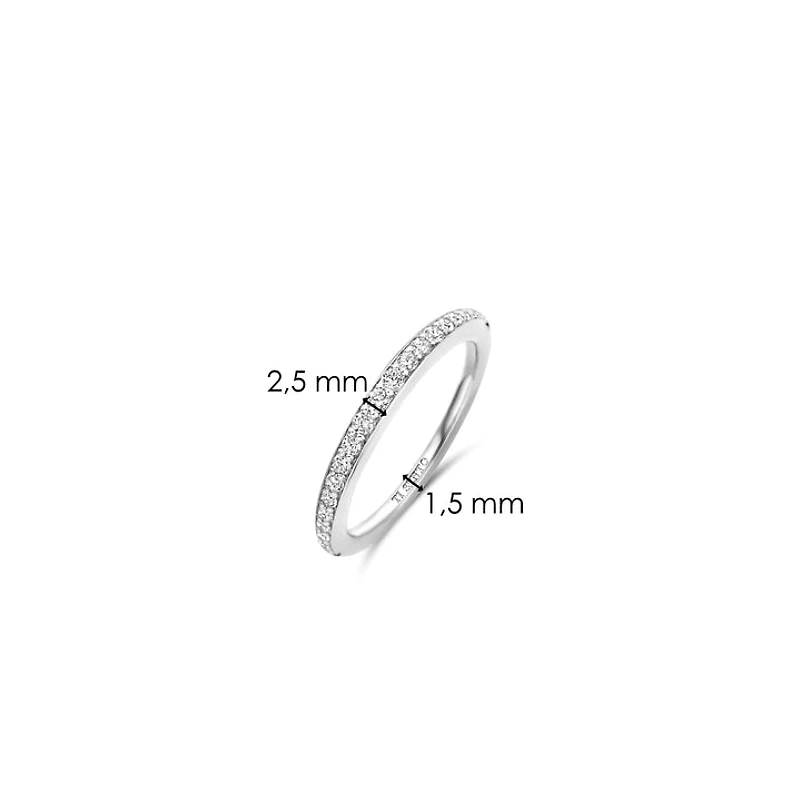 Thin Silver Sparkle Ring