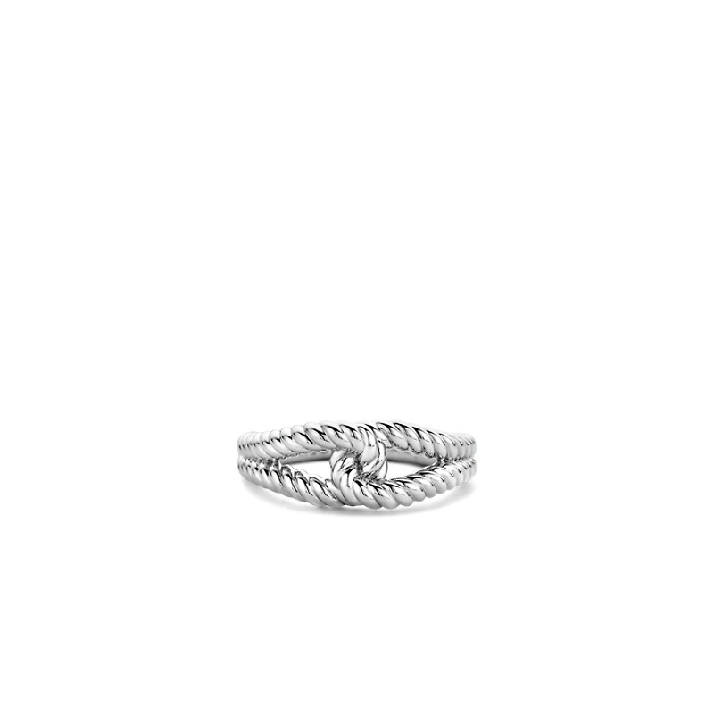 Rope Link Silver Ring