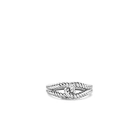 Rope Link Silver Ring