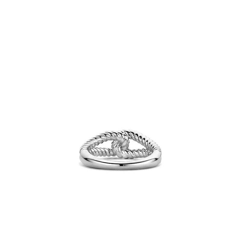 Rope Link Silver Ring