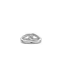 Rope Link Silver Ring