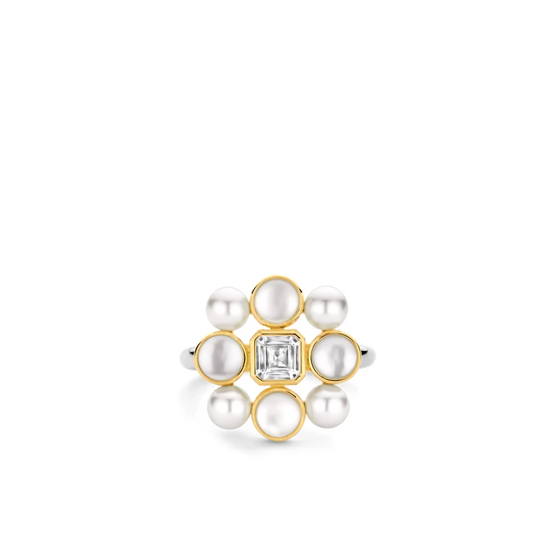 Pearl Cluster Small Ring