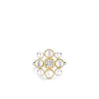 Pearl Cluster Small Ring