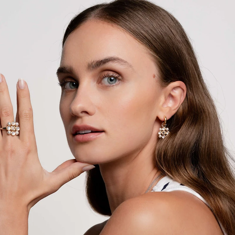 Pearl Cluster Small Ring