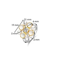 Pearl Cluster Small Ring