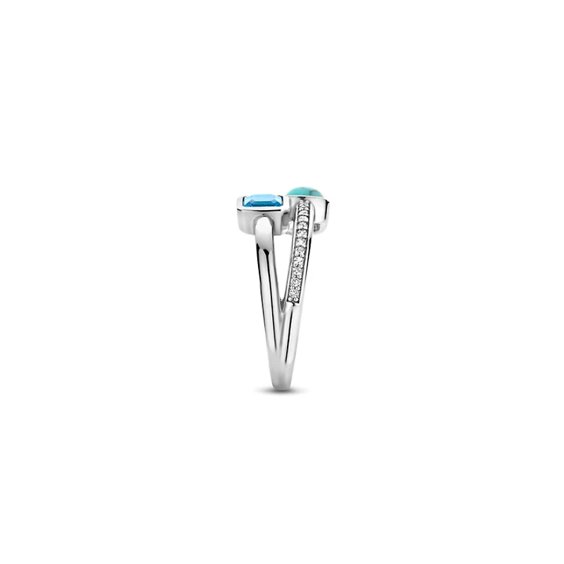 Tropical Turquoise Double Stone Ring
