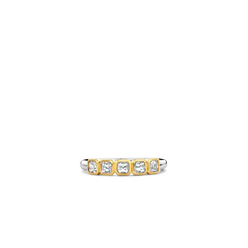 Asscher Zirconia Ring