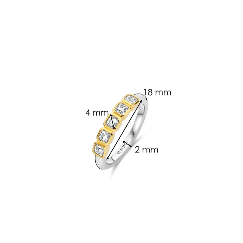 Asscher Zirconia Ring