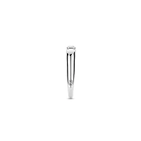 Asscher Zirconia Silver Ring