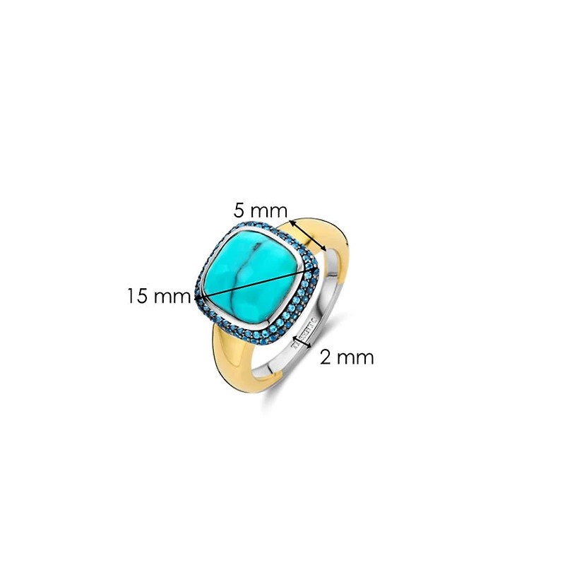 Cushion Turquoise Large Ring