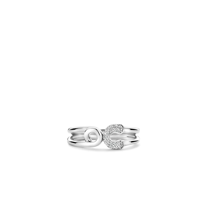 Safety Pin Sparkle Ring