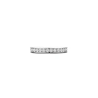 Channel Set Silver Ring