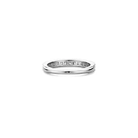 Channel Set Silver Ring