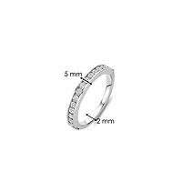Channel Set Silver Ring