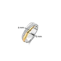 Trinity Crossover Two Tone Ring