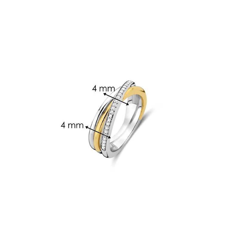 Entwined Two Tone Ring