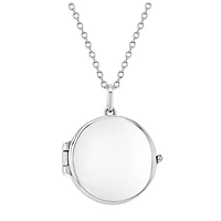 Round Photo Locket Necklace