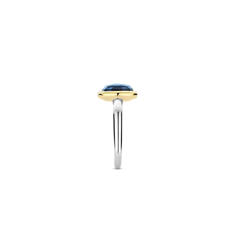 Cushion Blue Cocktail Ring