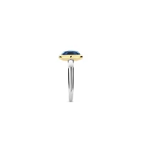 Cushion Blue Cocktail Ring