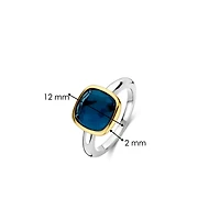 Cushion Blue Cocktail Ring