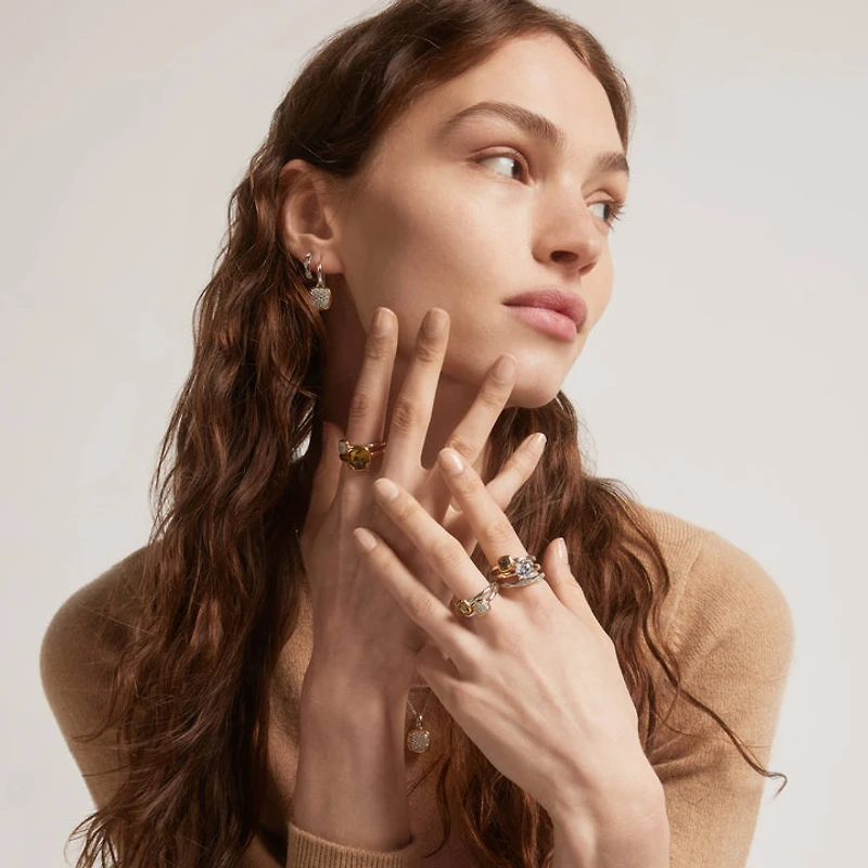 Pave Cushion Ring