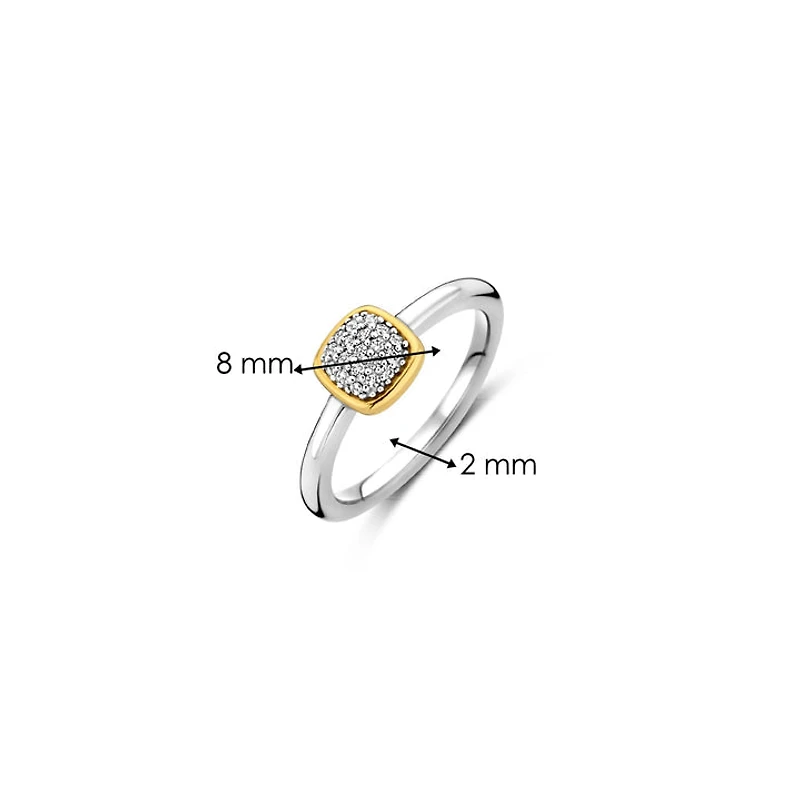 Pave Cushion Ring