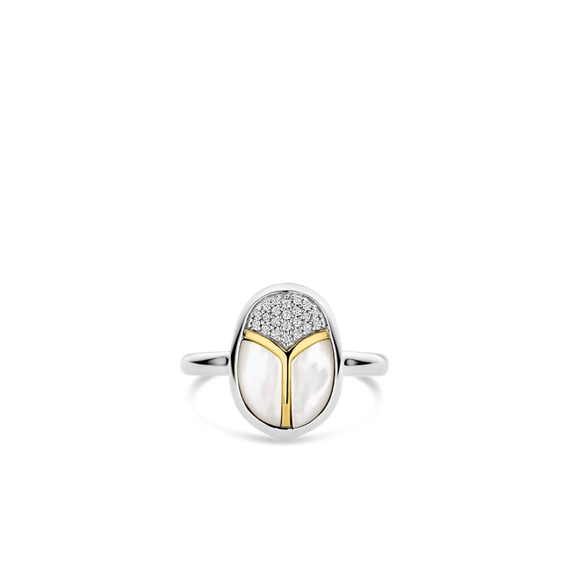 Amulet Scarab Quartz Ring