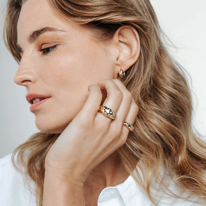 Harmonious Clear Thin Ring