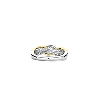 Twist Pave 2 Tone Ring