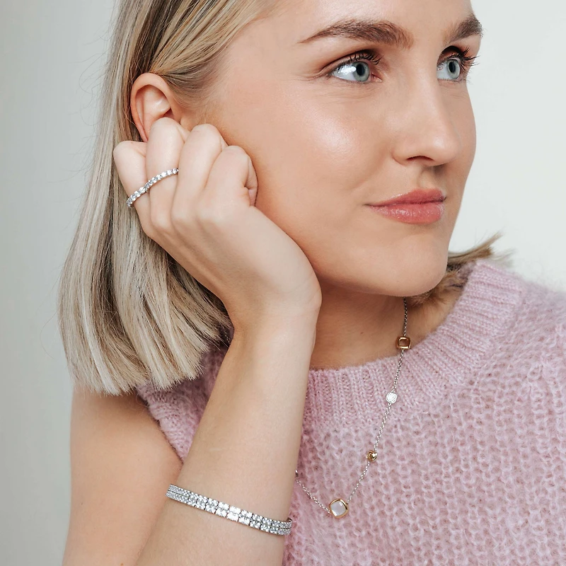 Classic Eternity 2.5MM Zirconia Ring