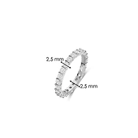 Classic Eternity 2.5MM Zirconia Ring