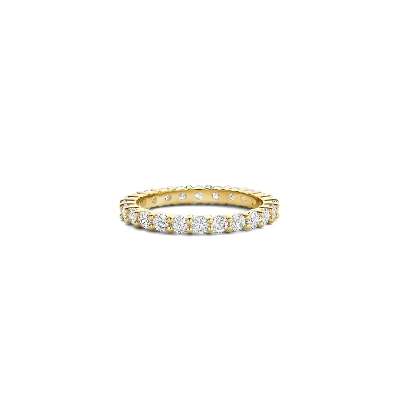 Classic Eternity 2.5MM Zirconia Golden Ring