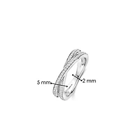 Crossover Silver Shine Ring