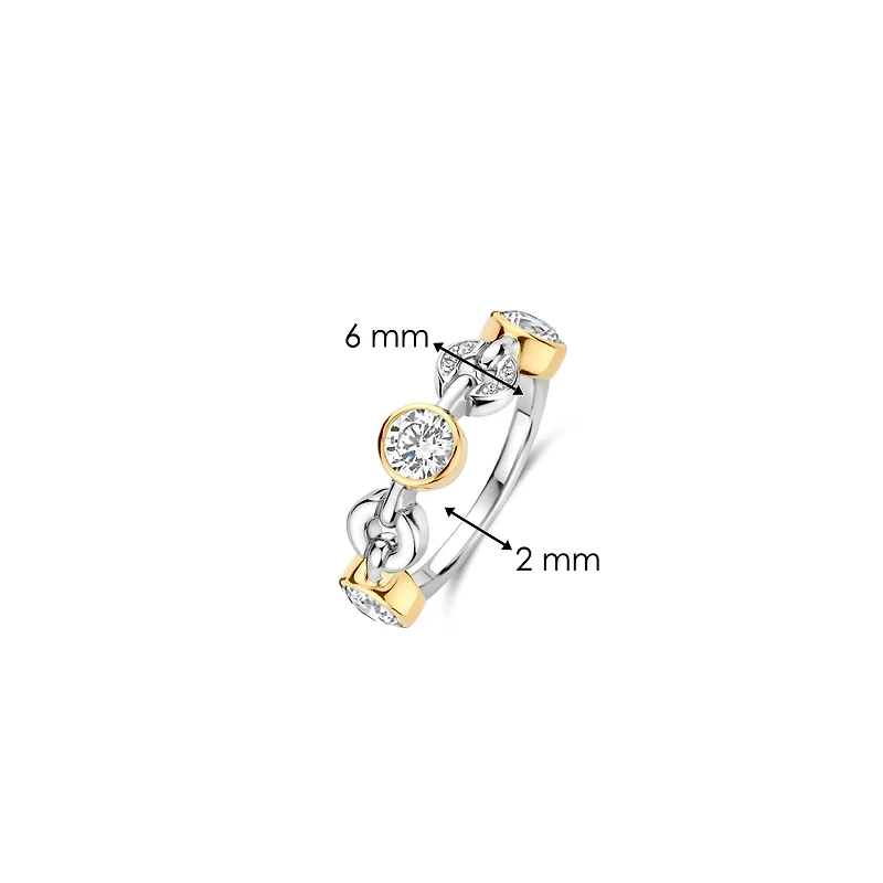 Circular Brilliance Two Tone Ring