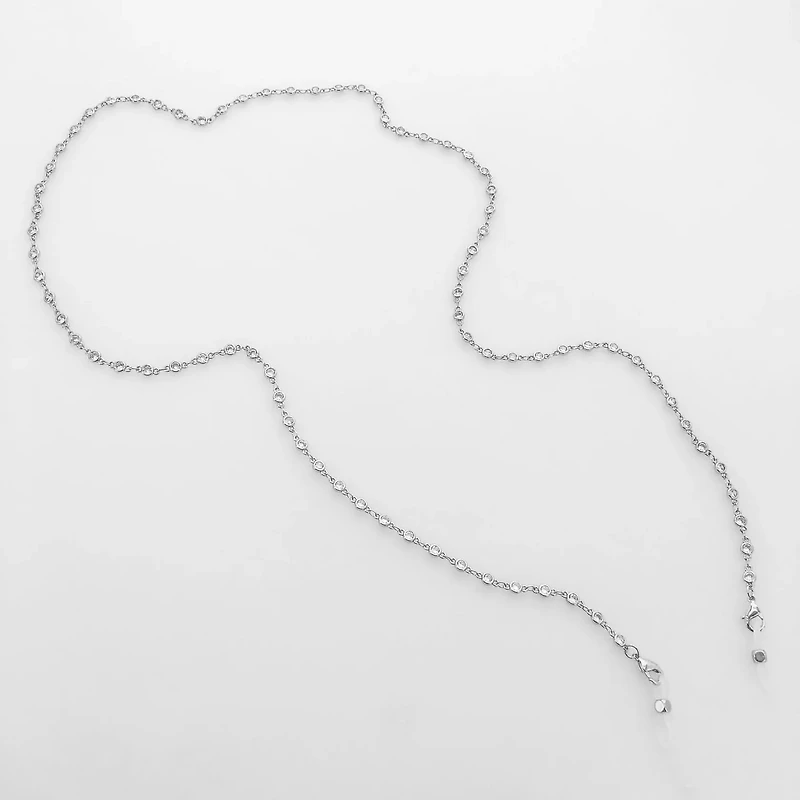3mm Cubic Zirconia Multi-way Chain -  Yellow Gold