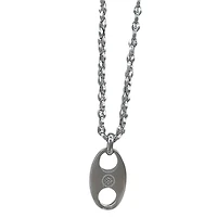 Mariner Chain with Pendant Steel Necklace