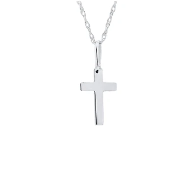 Baby Cross White Gold Necklace