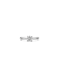 Cubic Zirconia 6MM Solitaire Ring